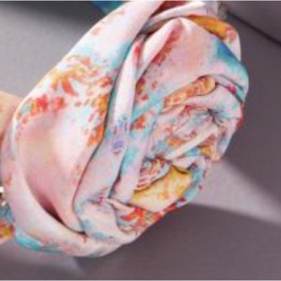 Anthropologie Namjosh shibori  rosette  seashell embellished headband main image 4